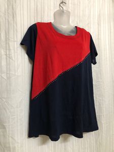Blue Short Sleeve Top