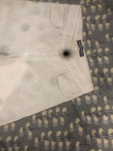 Cream Denim Jeans