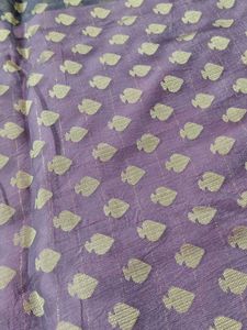 Vintage Floral Print Saree