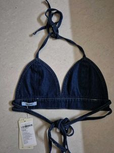 Denim Bralette Top