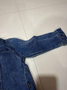 Blue Ribbed Denim Jacket For Girls N Boys Both