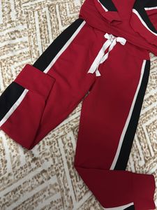 Red Black coord suit