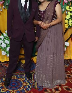 Beautiful Wine Colour Party Wear Lehenga For Women