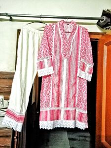 Pakistani Pure Muslin Co Ord Set