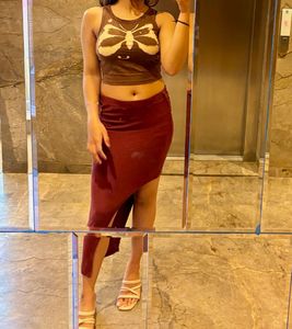 Tank Top And Skirt Co-ord Set Combo