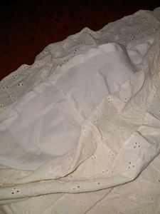 White Eyelet Mini Skirt