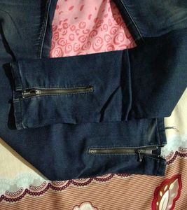 Ankle Zipper Jeans