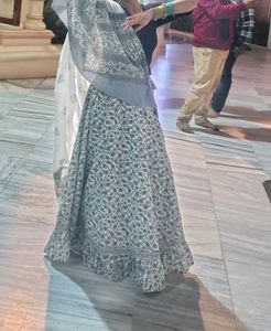 Elegant Floral Print Lehenga Choli