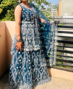 Elegant Blue Lehenga Choli