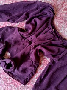 Plum Tie-front  Top💟🌟✨️