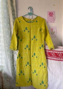 Green Printed Kurti