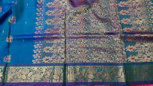 Blue Kanjivaram Silk Saree