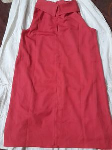RED Highneck Dress