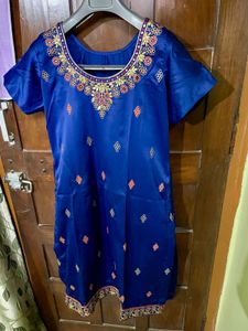 Blue Embroidered Suit (Brand New )