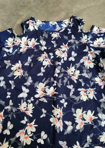 Floral Cold Shoulder Top