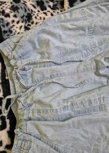Light Wash Denim Joggers