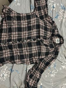 DNMY Plaid Button-Up Shirt
