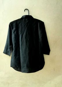Black Button-Down Shirt