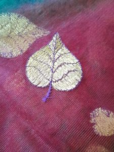 Net Saree Multicolour Shiny With Blouse