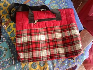 Red Plaid Tote Bag