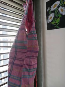 Vintage Pink Plaid Sleeveless Shirt