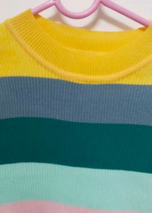 Striped Ribbed Knit Top