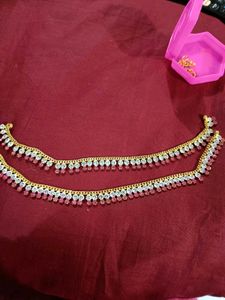 Golden Stone Work. Beautiful Payal