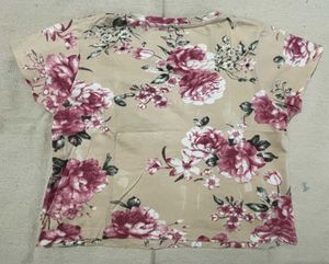 Vintage Floral Crop Top