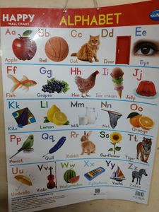 Alphabet Wall Chart-Leminated