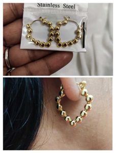 Stainless Steel Hoops Earring