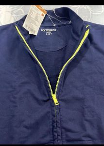Navy Blue Zip-Up Jacket
