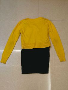 Floral Yellow Cardigan