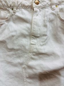 White Denim Skirt 🤍