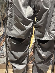 Grey Parachute Pants