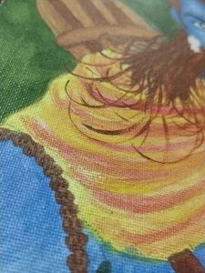 Handmade Rama Canvas Painting