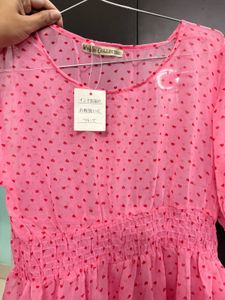 Cute Pink Polka Dot Dress