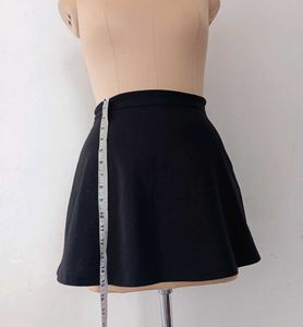 Black A-Line Mini Skirt