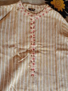 Khaki Kurta.