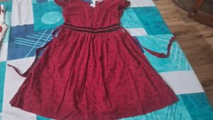 Red Fit &amp; Flare Dress