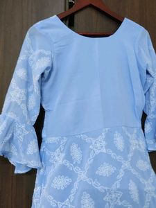 Georgette Chikankari Alone Kurti