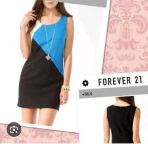FOREVER 21 Color Block Mini Dress