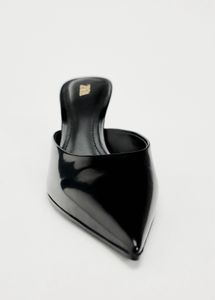 ZARA Patent Effect Mules