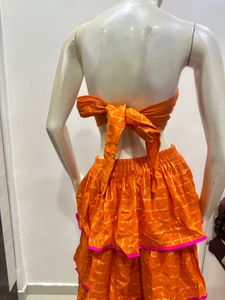 Orange Skirt Set