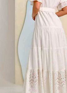 White Puff Sleeve Dress