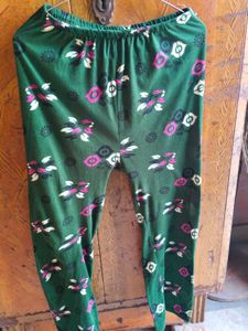 Green Printed Night Suit