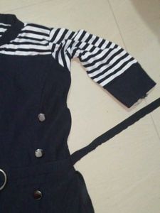 Navy And White Dungaree
