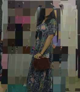 Floral Print Maxi Dress🪷🎀🫶