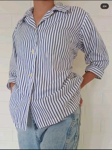 Striped Button-Down Shirt