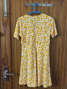 Floral Wrap Like Design Dress