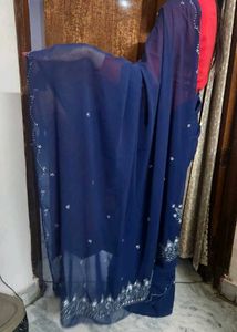 Embroided Saree Dabka Work